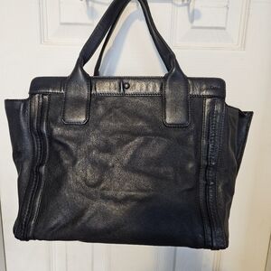 Chloe Black Leather Tote